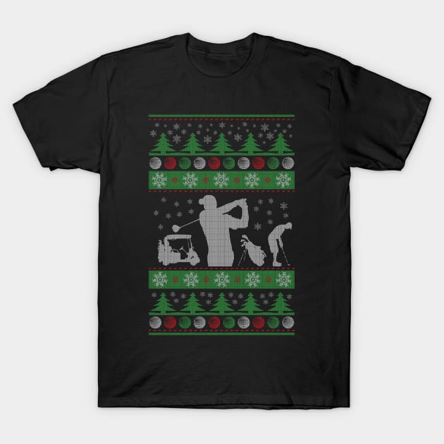Golf Ugly Christmas T-Shirt by golf365